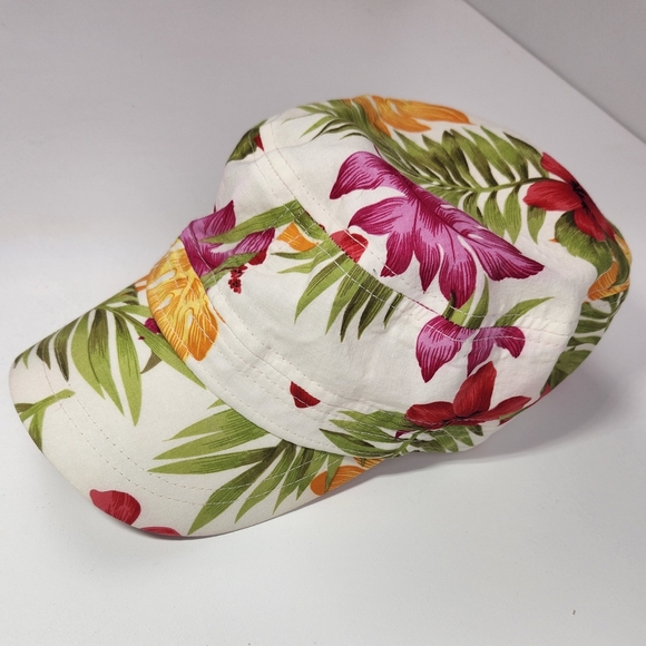 Floral Print Hat - Multicolor Baseball Cap Tropical - Picture 1 of 6
